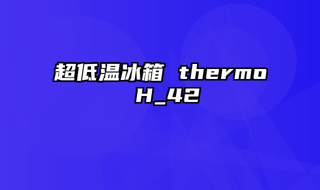 超低温冰箱 thermo H_42